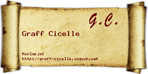 Graff Cicelle névjegykártya